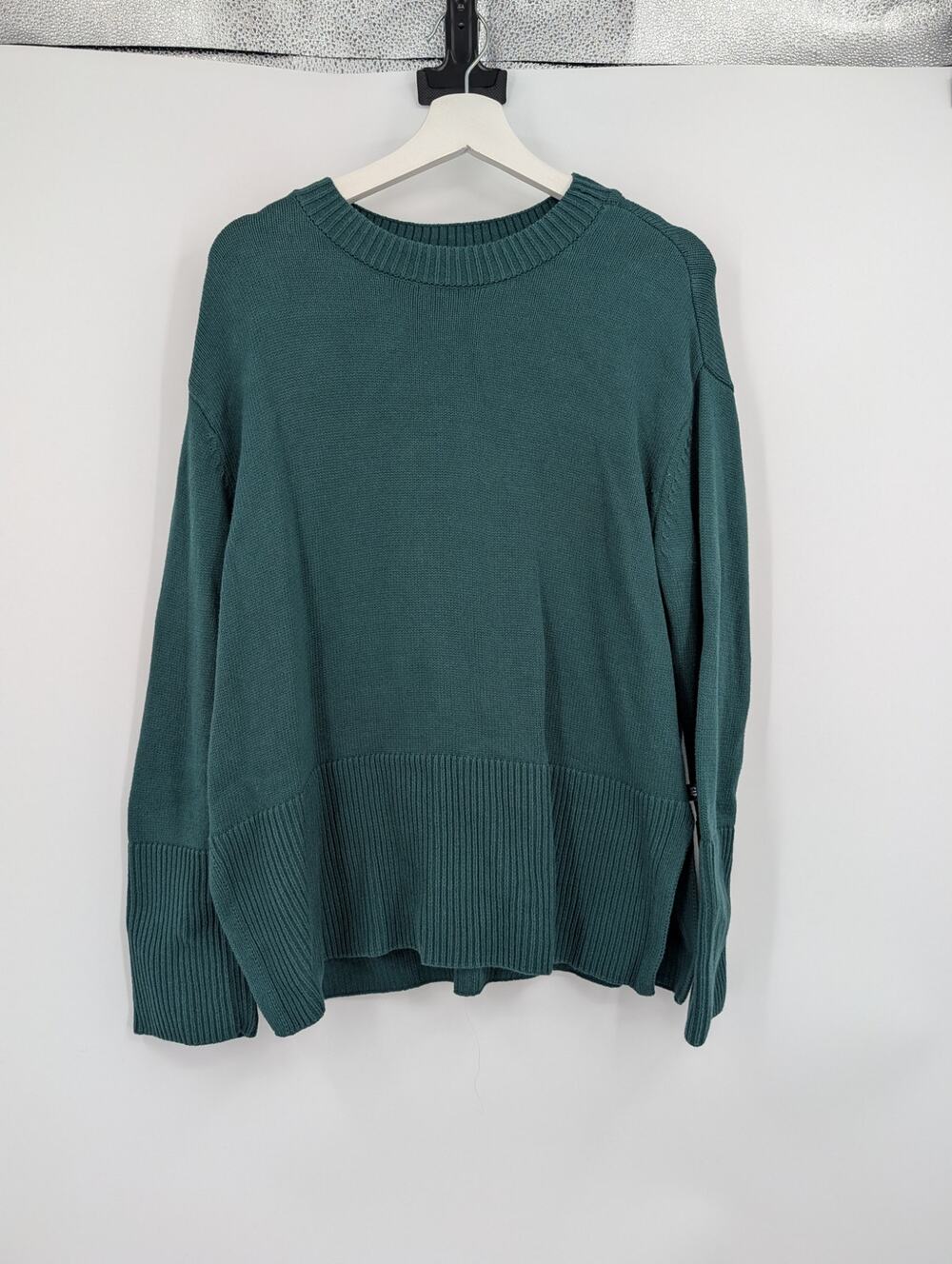 GAP Green Cotton Sweater Women's Medium Comfort Oversized Lounge Preppy Casual